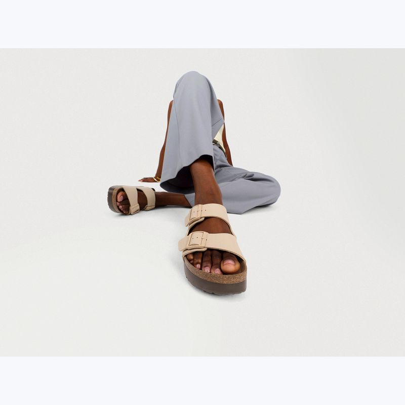 Klapki BIRKENSTOCK Arizona Flex Platform Birko-Flor sandcastle 7