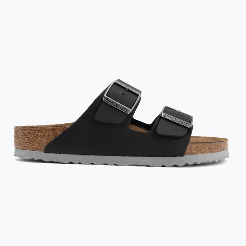 Klapki BIRKENSTOCK Arizona Birko-Flor black/light gray 2