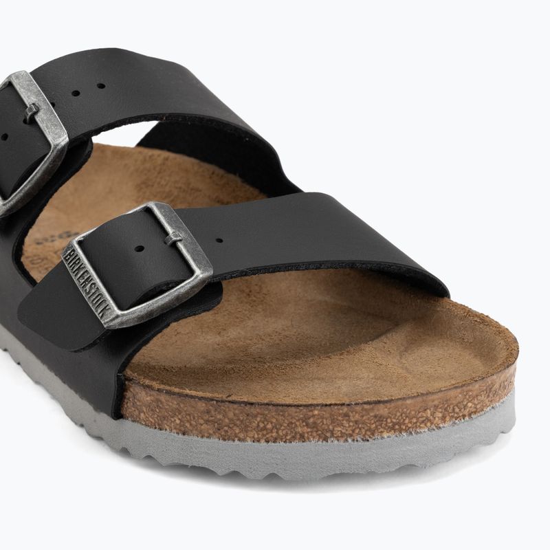 Klapki BIRKENSTOCK Arizona Birko-Flor black/light gray 7