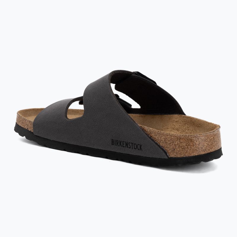 Klapki BIRKENSTOCK Arizona BF Narrow velvet gray/black 3