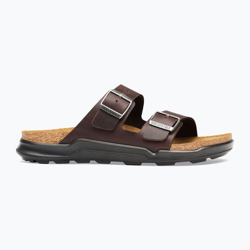Klapki męskie BIRKENSTOCK Arizona Crosstown Oiled Leather Regular habana/black 2