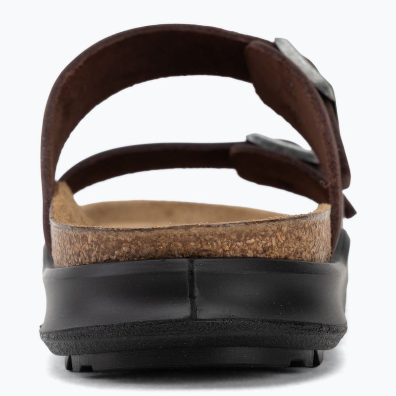 Klapki męskie BIRKENSTOCK Arizona Crosstown Oiled Leather Regular habana/black 6
