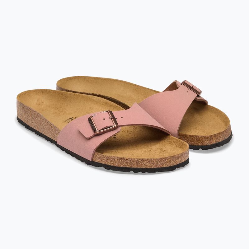 Klapki damskie BIRKENSTOCK Madrid Birkibuc Narrow pink clay 3