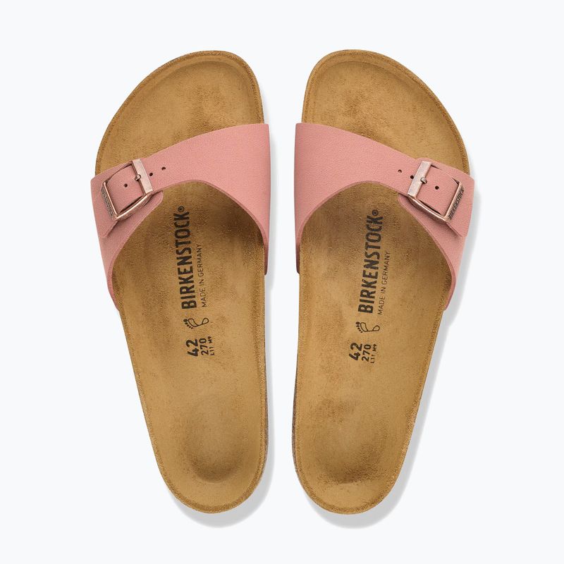 Klapki damskie BIRKENSTOCK Madrid Birkibuc Narrow pink clay 4