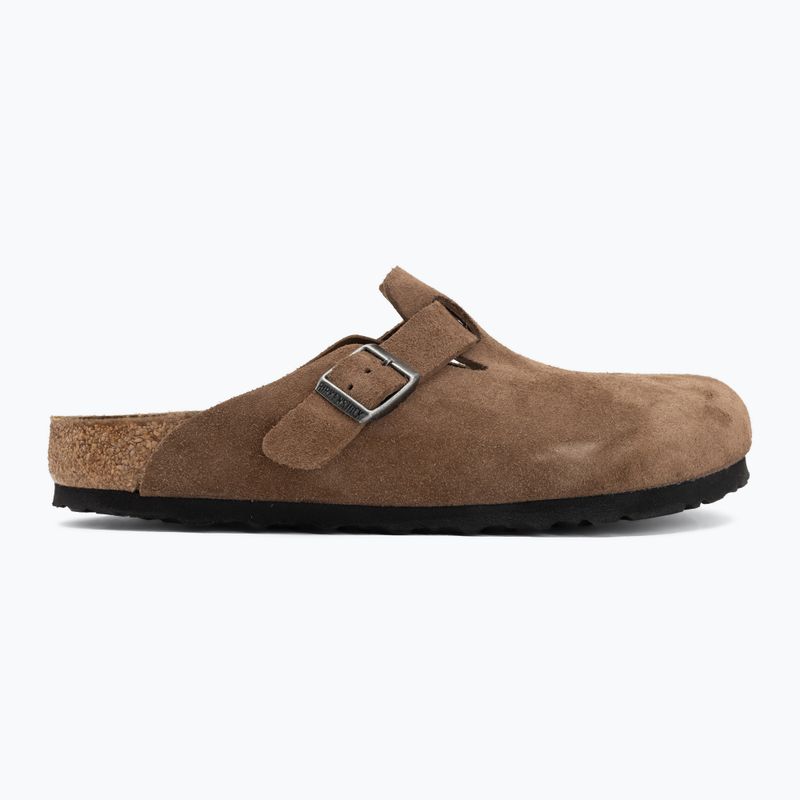 Klapki BIRKENSTOCK Boston Suede Leather Regular dark tea 2
