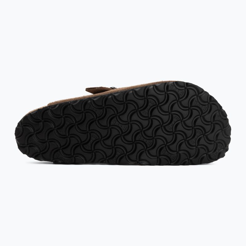 Klapki BIRKENSTOCK Boston Suede Leather Regular dark tea 4