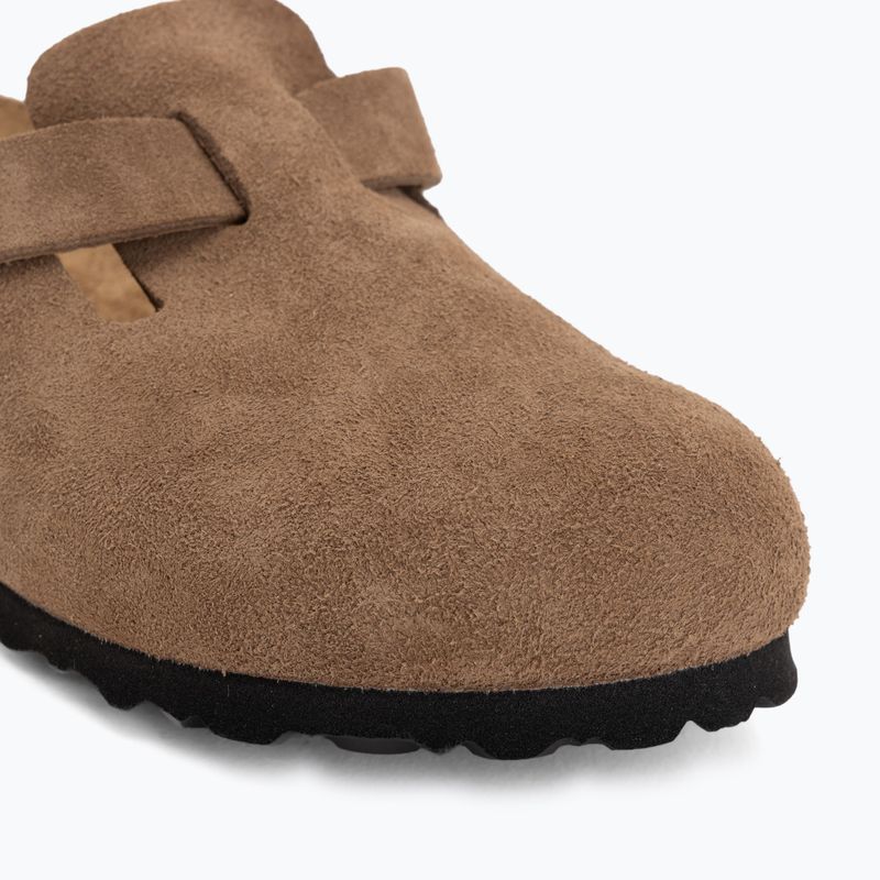 Klapki BIRKENSTOCK Boston Suede Leather dark tea 7
