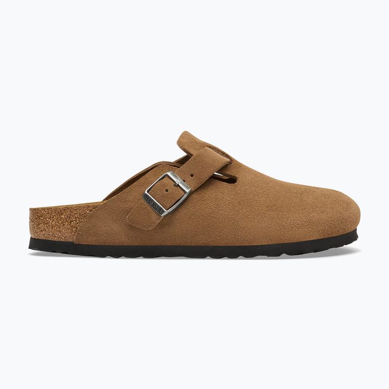 Klapki BIRKENSTOCK Boston Suede Leather dark tea 2