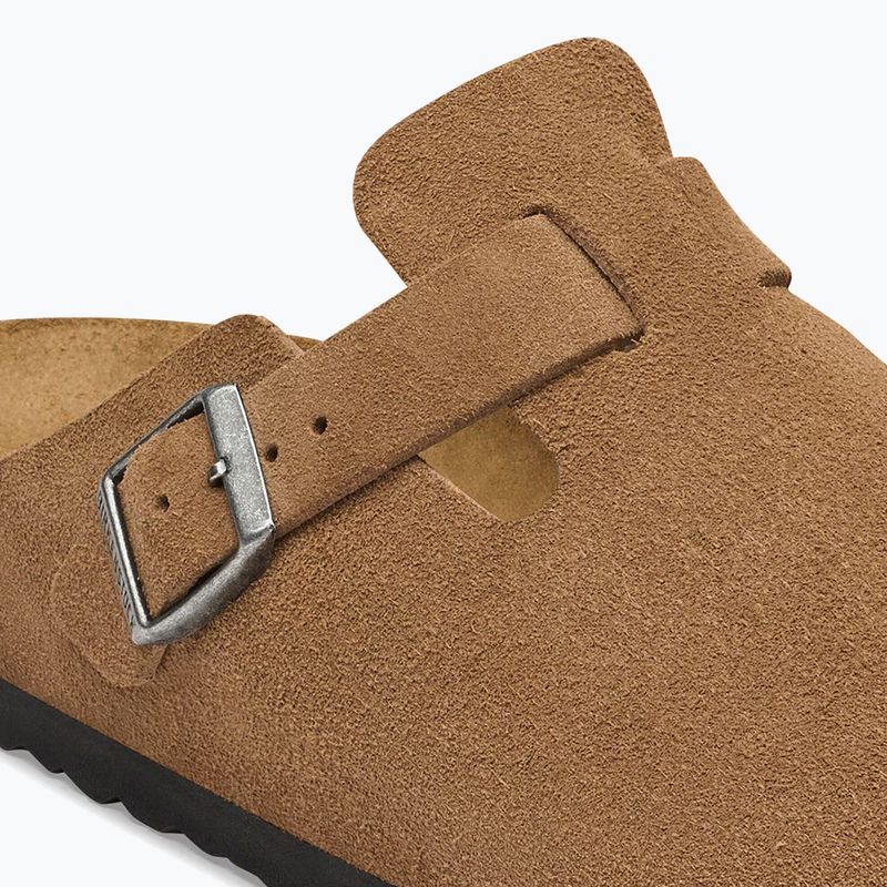 Klapki BIRKENSTOCK Boston Suede Leather dark tea 6