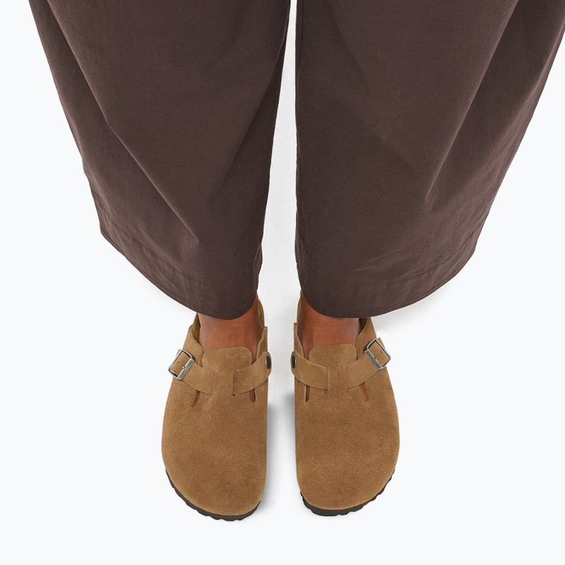 Klapki BIRKENSTOCK Boston Suede Leather dark tea 7