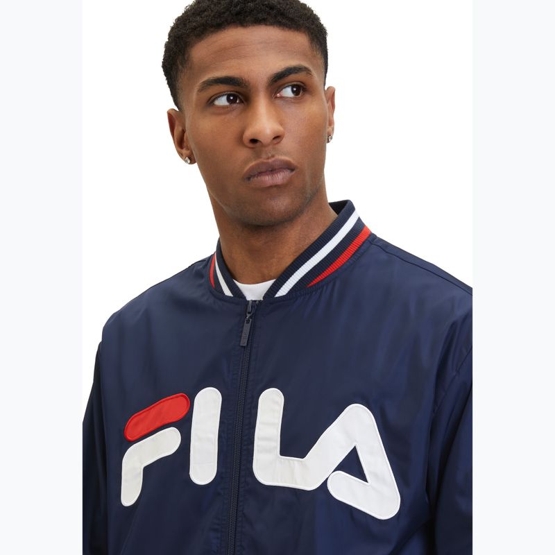 Kurtka męska FILA Logrono Logo Bomber black iris 4