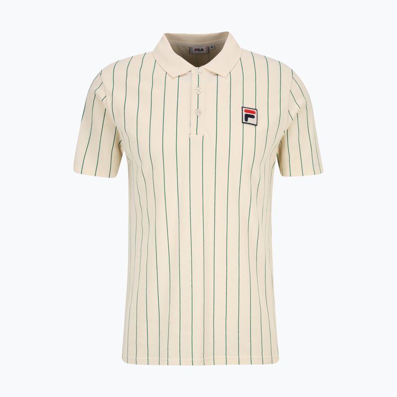 Koszulka polo męska FILA Luckenwalde antique white/aventurine striped 5