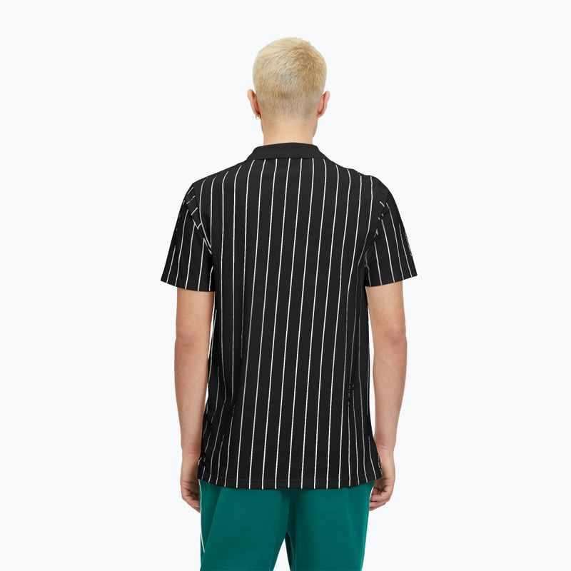 Koszulka polo męska FILA Luckenwalde black/bright white striped 3