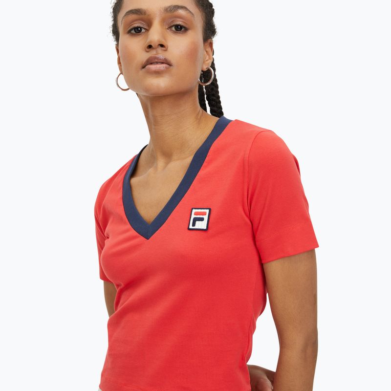 Koszulka damska FILA Ludhiana true red 4