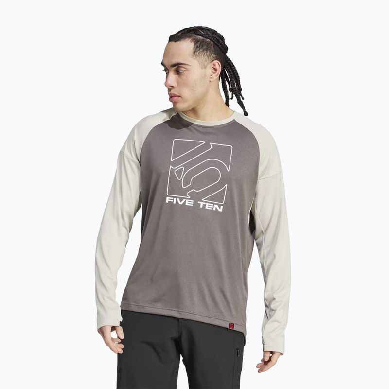 Longsleeve rowerowy męski adidas FIVE TEN Long Sleeve Jersey charcoal/putty grey 3