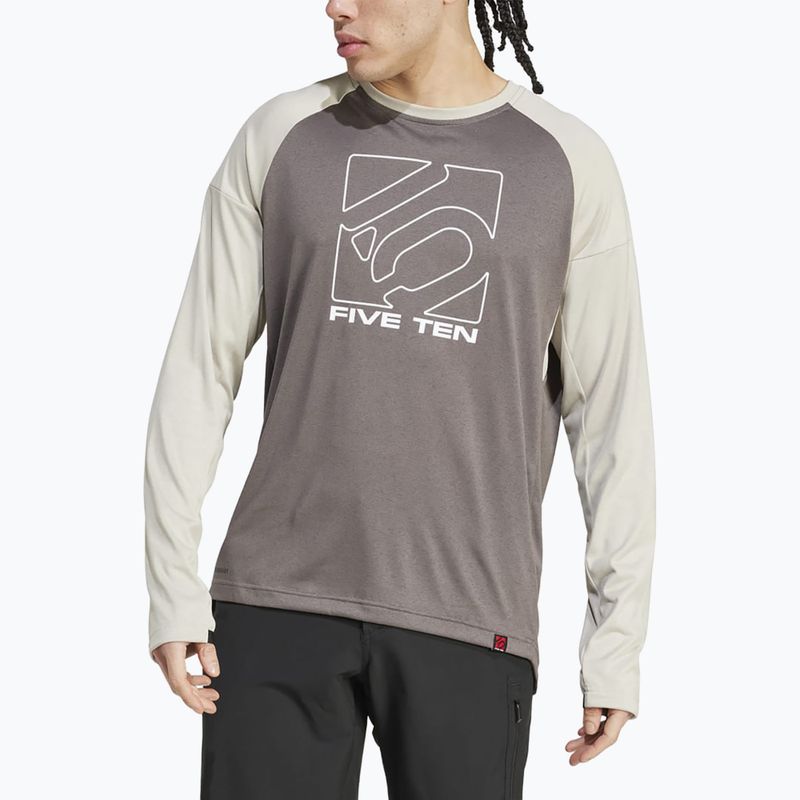 Longsleeve rowerowy męski adidas FIVE TEN Long Sleeve Jersey charcoal/putty grey 4