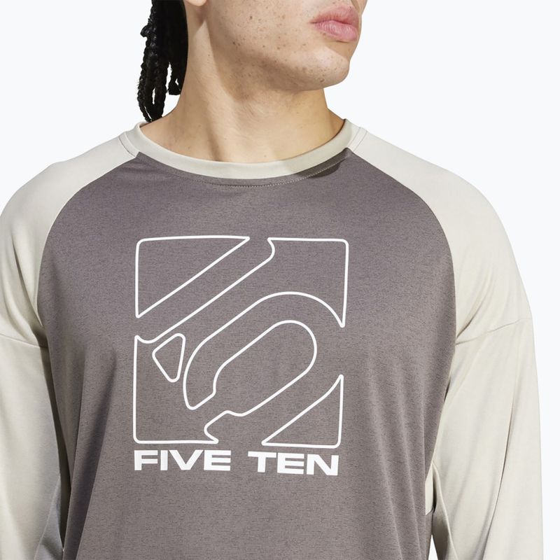 Longsleeve rowerowy męski adidas FIVE TEN Long Sleeve Jersey charcoal/putty grey 5