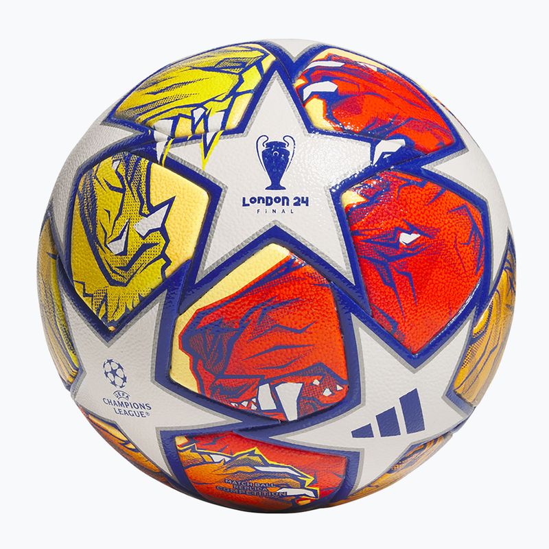 Piłka do piłki nożnej adidas UCL Competition 23/24 white/glow blue/flash orange rozmiar 4