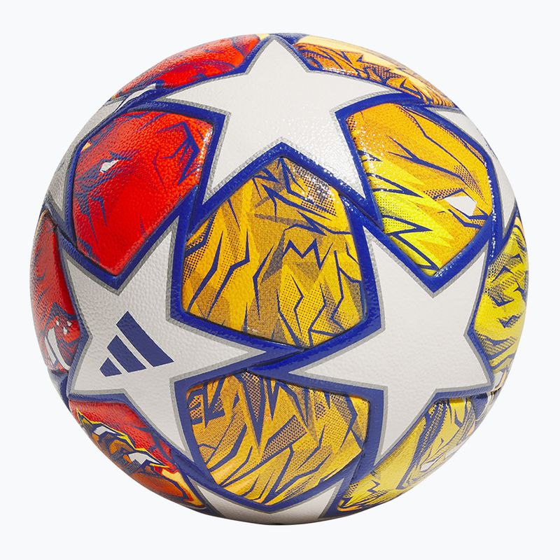 Piłka do piłki nożnej adidas UCL Competition 23/24 white/glow blue/flash orange rozmiar 4 2