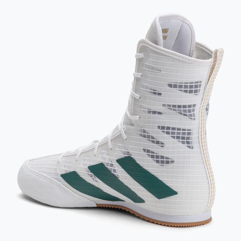 Buty bokserskie adidas Box Hog 4 cloud white/collegiate green/core black 3