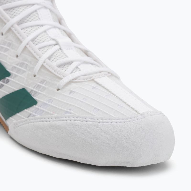 Buty bokserskie adidas Box Hog 4 cloud white/collegiate green/core black 7
