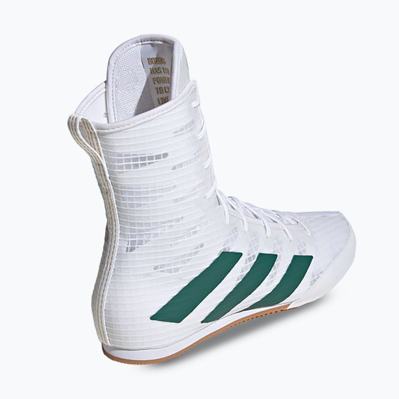 Buty bokserskie adidas Box Hog 4 cloud white/collegiate green/core black 2