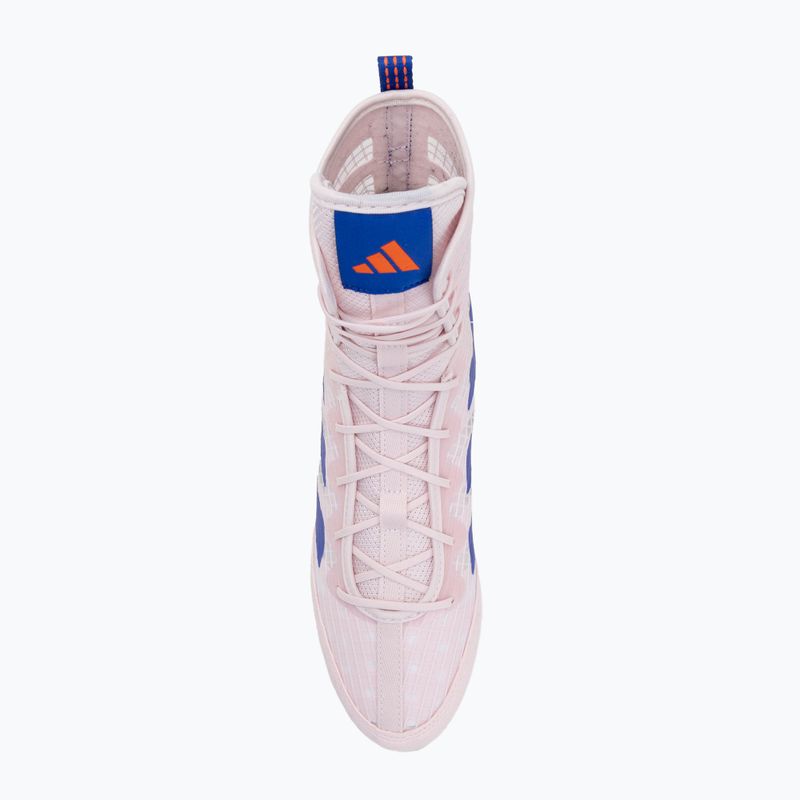 Buty bokserskie adidas Box Hog 4 almost pink/lucid blue/impact orange 5