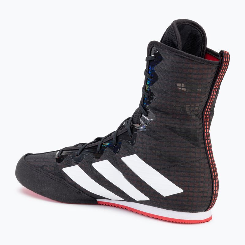 Buty bokserskie adidas Box Hog 4 core black/cloud white/pure ruby 3