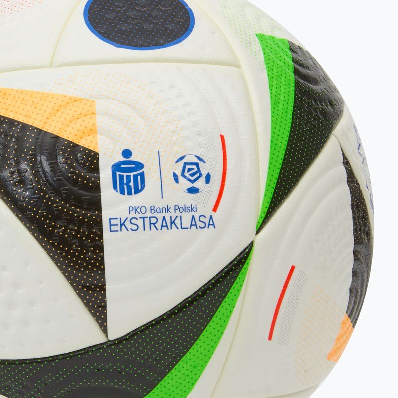 Piłka do piłki nożnej adidas Ekstraklasa Pro white/black/glow blue rozmiar 5 3
