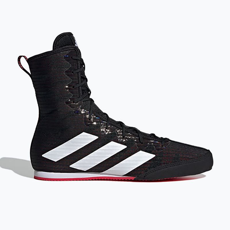 Buty bokserskie adidas Box Hog 4 core black/cloud white/pure ruby 3