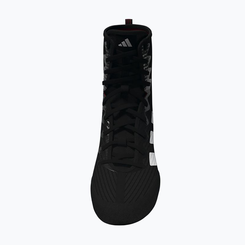 Buty bokserskie adidas Box Hog 4 core black/cloud white/pure ruby 5