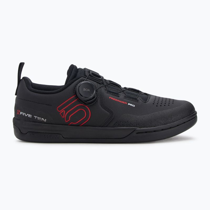 Buty rowerowe platformy męskie adidas FIVE TEN Freerider Pro Boa core black/red/cloud white 2