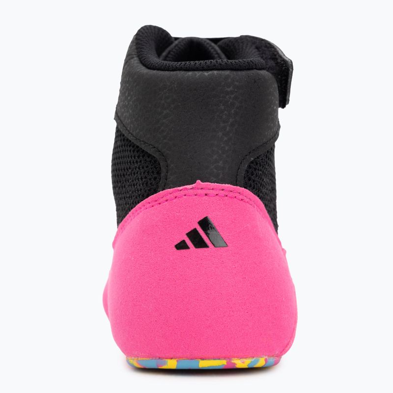Buty bokserskie dziecięce adidas Havoc core black/signal cyan/yellow 6