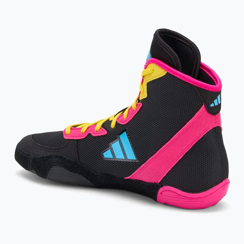 Buty bokserskie adidas Adizero black/signal cyan/shock pink 3