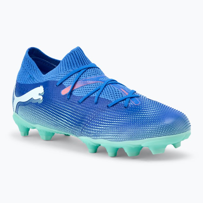 Buty piłkarskie dziecięce PUMA Future 7 Match FG/AG Jr bluemazing/puma white/electric peppermint