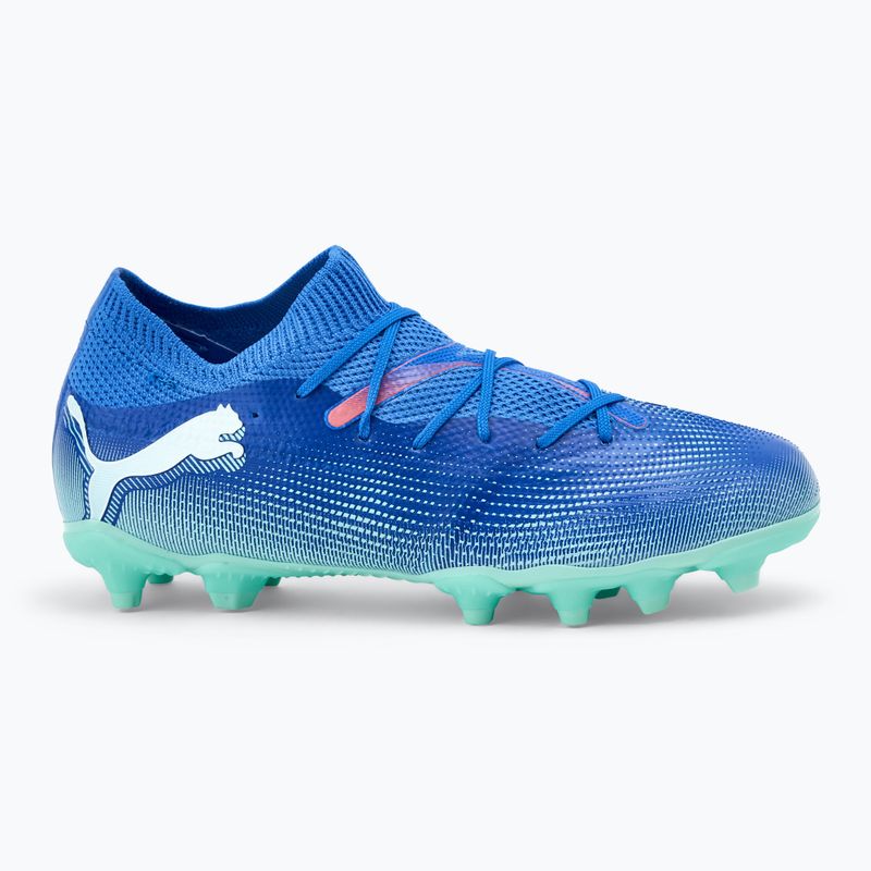 Buty piłkarskie dziecięce PUMA Future 7 Match FG/AG Jr bluemazing/puma white/electric peppermint 2