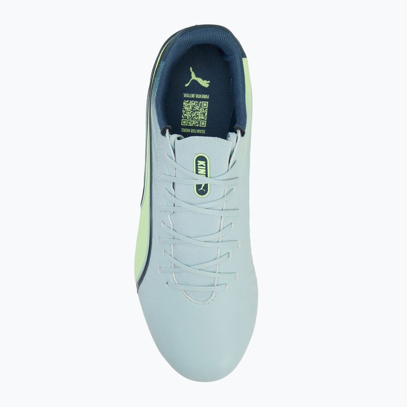 Buty piłkarskie męskie PUMA King Match MxSG frosted dew/fizzy apple 5