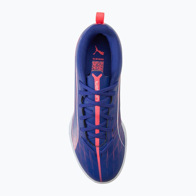 Buty piłkarskie dziecięce PUMA Ultra 5 Play IT Jr lapis lazuli/puma white/sunset gloe 5