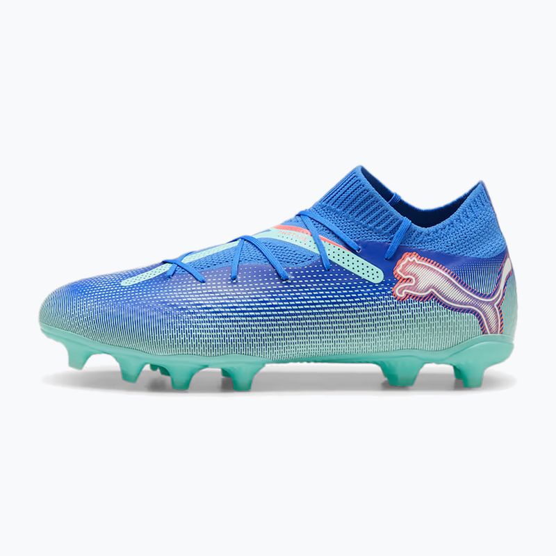 Buty piłkarskie męskie PUMA Future 7 Pro FG/AG bluemazing/puma white/electric peppermint 2