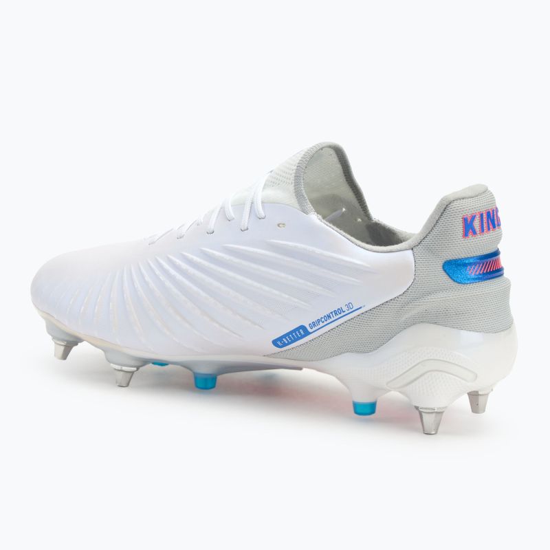 Buty piłkarskie męskie PUMA King Ultimate MxSG puma white/bluemazing/flat light grey/sunset glow 3