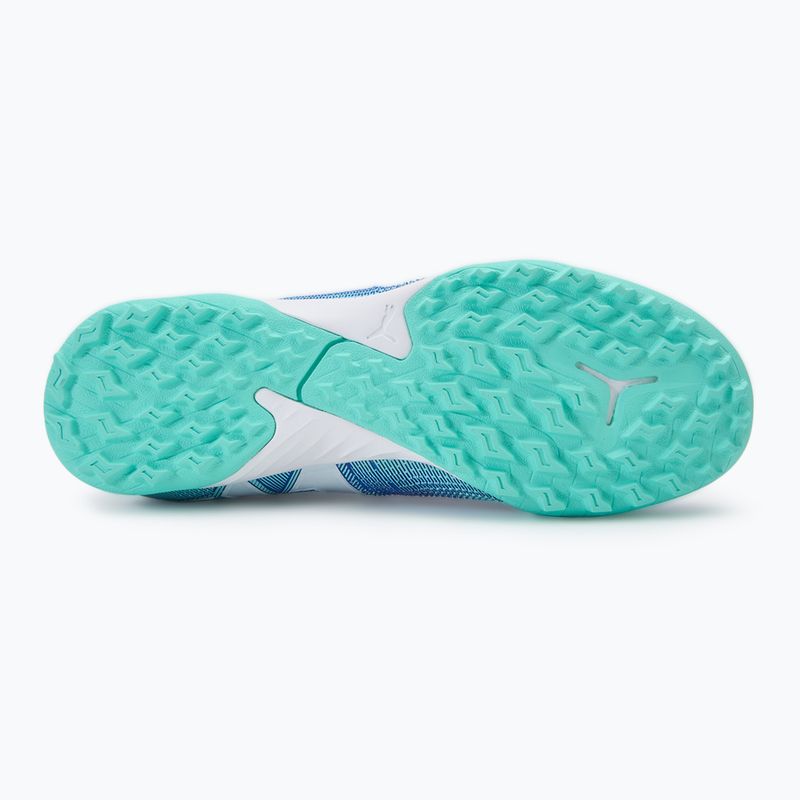 Buty piłkarskie dziecięce PUMA Future 7 Match TT + Mid Jr bluemazing/puma white/electric peppermint 4