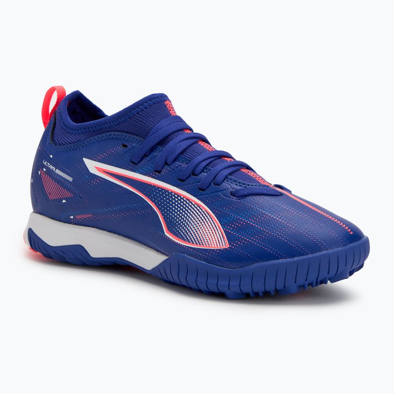 Buty piłkarskie dziecięce PUMA Ultra 5 Match TT + Mid Jr lapis lazuli/puma white/sunset glow