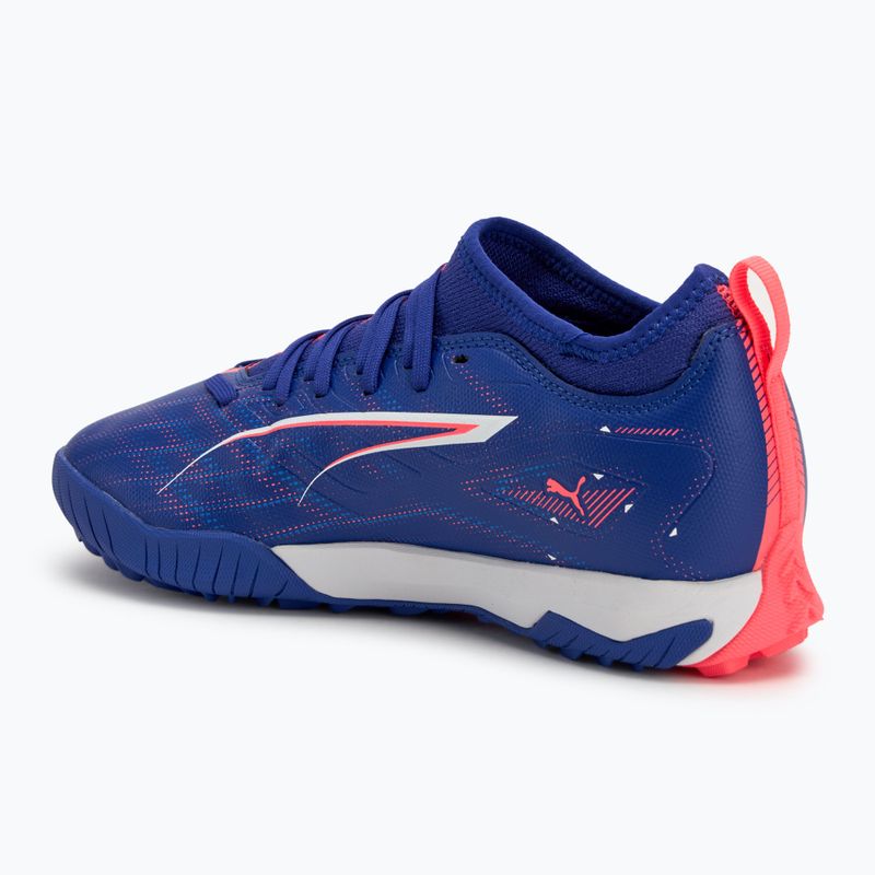 Buty piłkarskie dziecięce PUMA Ultra 5 Match TT + Mid Jr lapis lazuli/puma white/sunset glow 3