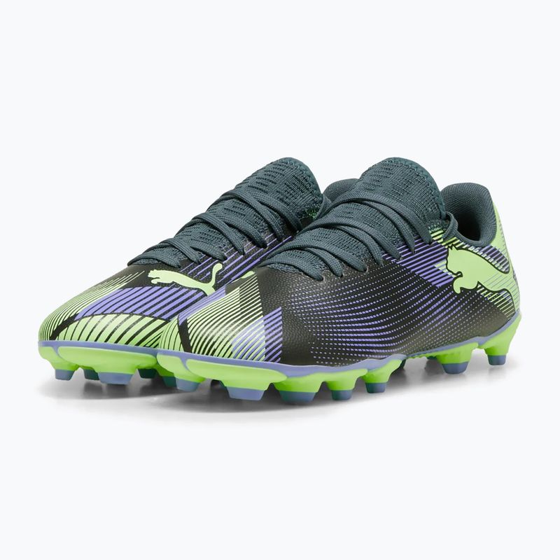 Buty piłkarskie dziecięce PUMA Future 7 Play FG/AG Jr grey skies/elektro purple 8