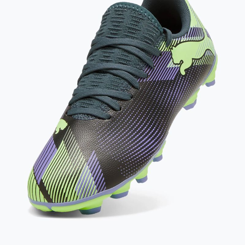 Buty piłkarskie dziecięce PUMA Future 7 Play FG/AG Jr grey skies/elektro purple 12