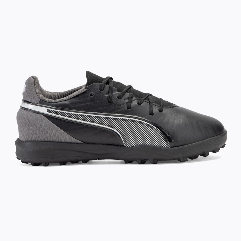 Buty piłkarskie dziecięce PUMA King Match TT Jr puma black/puma white/cool dark gray 2