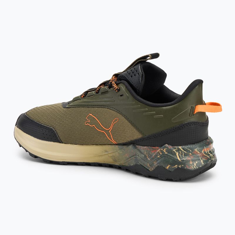 Buty do biegania męskie PUMA Extend Lite Trail landslide dark olive/puma black 3