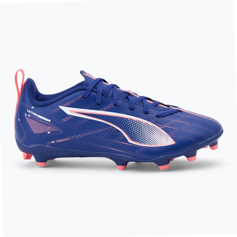 Buty piłkarskie dziecięce PUMA Ultra 5 Play FG/AG Jr lapis lazuli/puma white/sunset glow 2