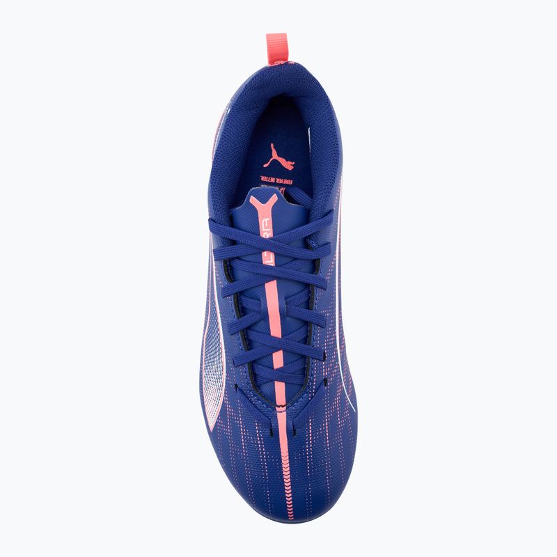 Buty piłkarskie dziecięce PUMA Ultra 5 Play FG/AG Jr lapis lazuli/puma white/sunset glow 5