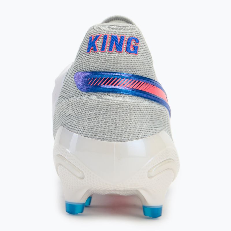 Buty piłkarskie PUMA King Ultimate FG/AG puma white/bluemazing/flat light grey/sunset glow 7